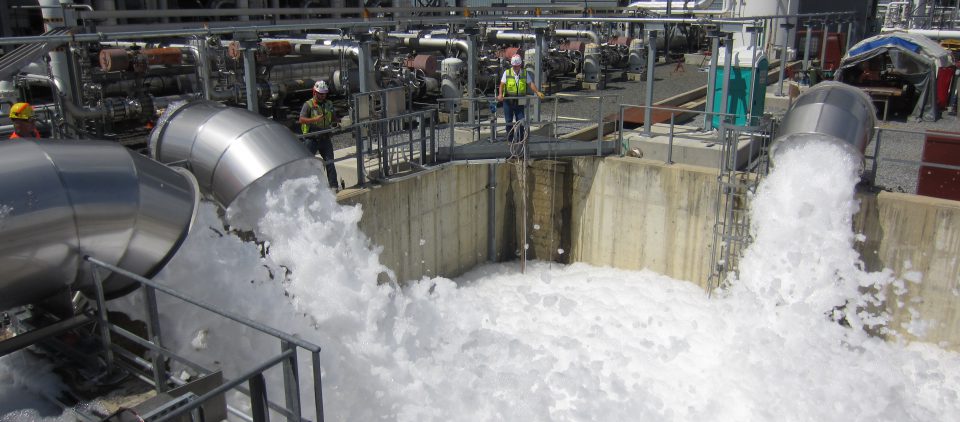 Foam Fire Protection System in Facility